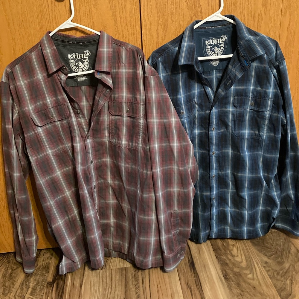 (2) Kuhl long sleeve shirts XL